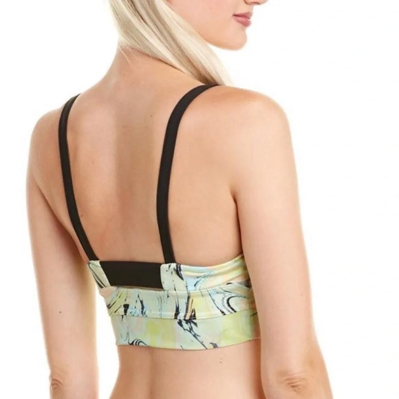 Free People Movement Lose your Marbles lemon zest sports bra NWT - Picture 3 of 12